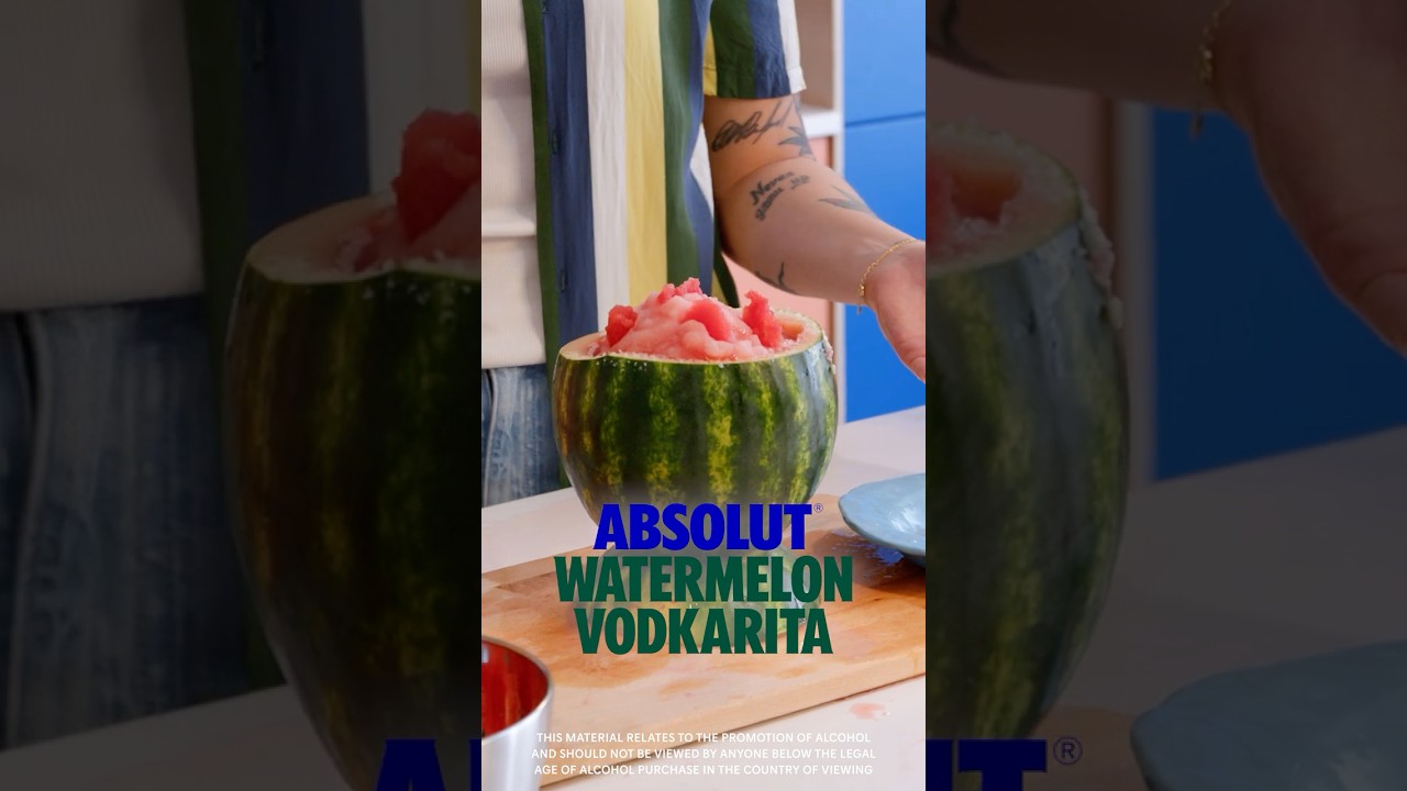 AJ's Frozen Absolut Watermelon Margarita! #absolut #watermelon #recipe