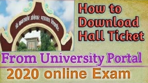 How to Download Hall ticket from Bamu University Portal 2020