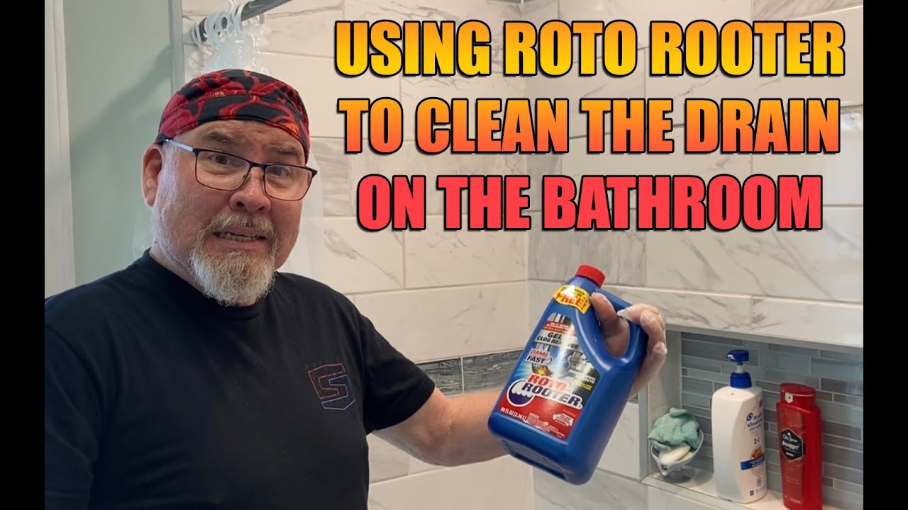 Using roto rooter to clean the drain on the bathroom YouTube