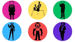 RAINBOW SPINNER - Mutant Toilet,Speakerman,Normal Speakerman,Tv Man,Hydra Strider Toilet