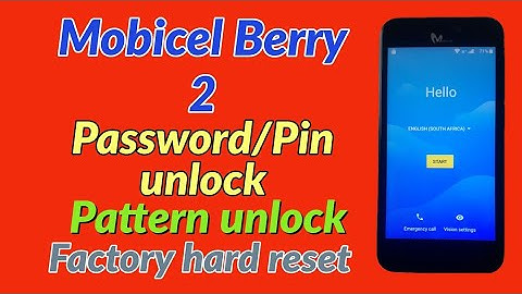Mobicel Berry 2 Password Pin Pattern unlock 2022.Factory hard reset Mobicel Berry 2