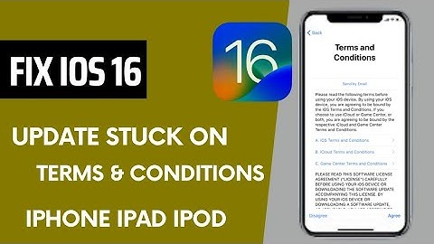 Fix IOS 16 Update Stuck On Terms and Conditions On iPhone iPad iPod