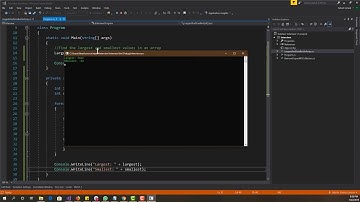 An Algorithm A Day - Find Largest And Smallest Values In An Array In C#
