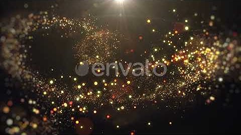 Gold Glittering Particle | Motion Graphics - Envato elements
