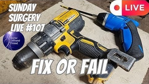 Doctor Lefthandthread Sunday Surgery Live #107 Fix Or Fail
