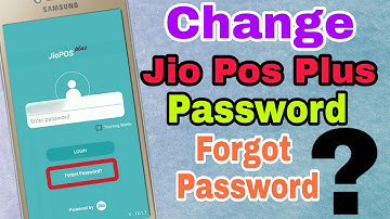 How to forgot password in Jio Pos Plus | jio pos plus password change | Hindi 2020