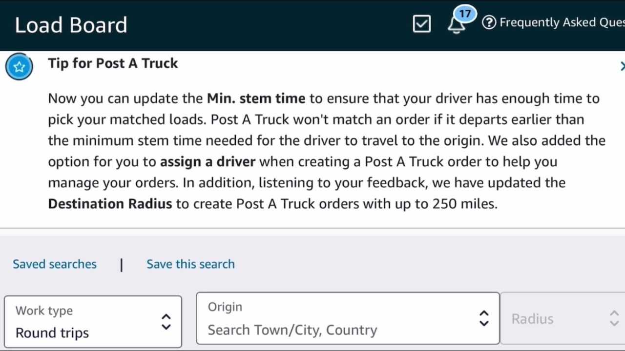 How to Successfully Use Amazon Relay’s Post A Truck YouTube