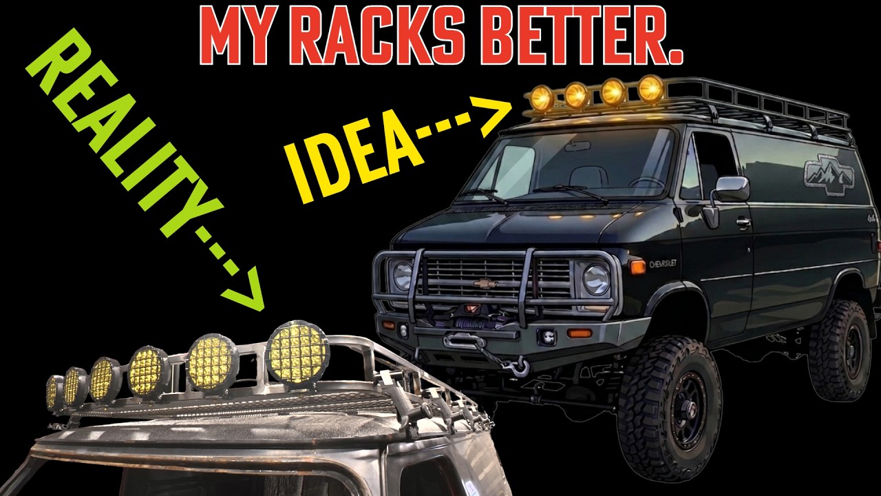 EP16 Roof Rack Fabrication, 4x4 Chevy Van Cummins Build