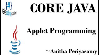 Applet Programming - JAVA