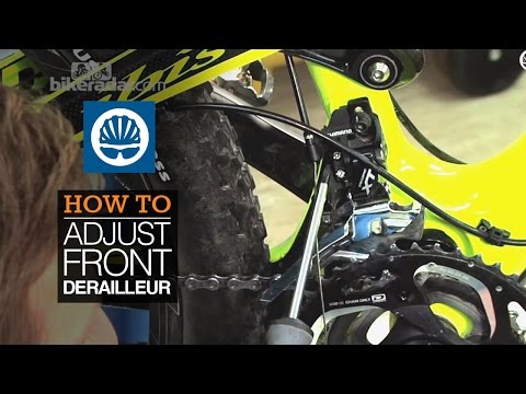 How to adjust front derailleur