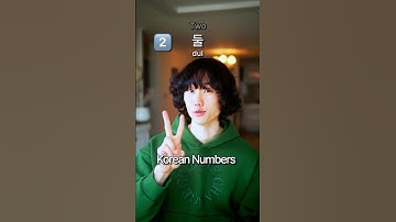 Counting from 1 to 10 in Korean 🇰🇷 #learnkorean