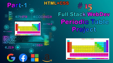 Lec-15 Periodic Table Project Part-1 ||Full Stack Web Development Bootcamp|| Project to add in CV ||