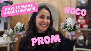 How To Make A Boutonniere, Perfect for Prom & Homecoming