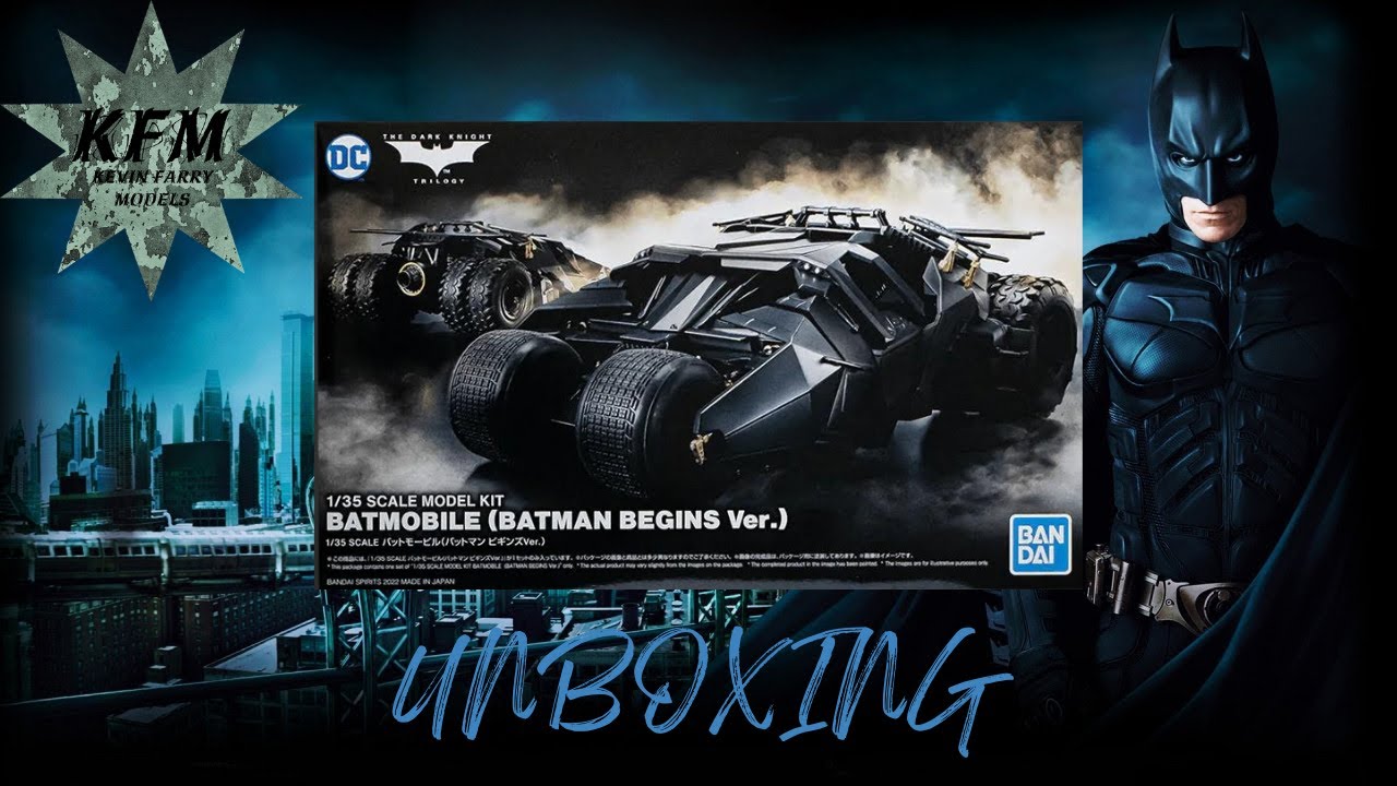 1/25 Moebius Batman The Dark Knight Trilogy Batmobile Tumbler w/Bane Figure  Plastic Model Kit 