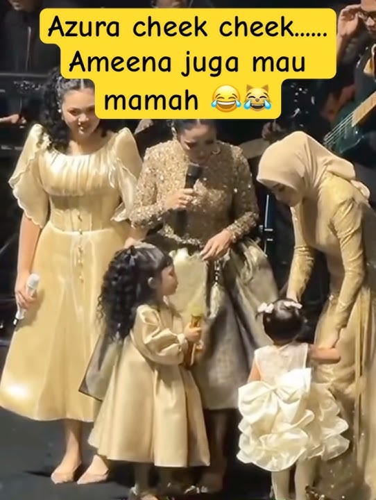 Ameena komplen micnya ngak nyala 😂😹#ameena #attahalilintar #azura #aurelhermansyah #krisdayanti