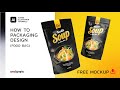Packaging Design Tutorial  in Adobe Illustrator (Food Pouch)