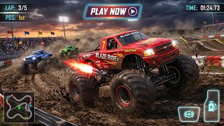 This snow drag race is crazy 😧||car games||monster truck