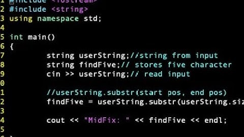 C++ Substring Lab