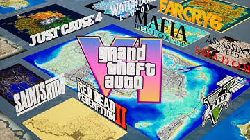 2025 Game Maps Size Comparison Open World | 3D