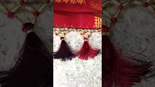 Beautiful saree kuchulu with bridal saree 🥰🥰rice bead's and thread's design 👌🏻👌🏻 #uppadasarees #❤️❤️