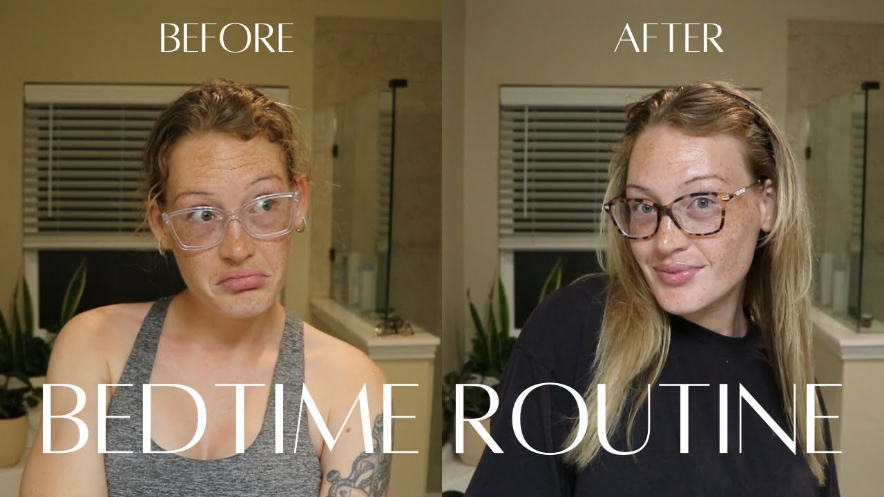 GRWM for bed. Realistic night routine as a 30 y/o SAHM - YouTube