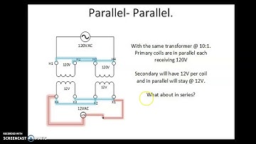 Series Parallel Single Phase transformer