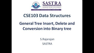General Tree Insert and Delete  and Conversion into Binary Tree