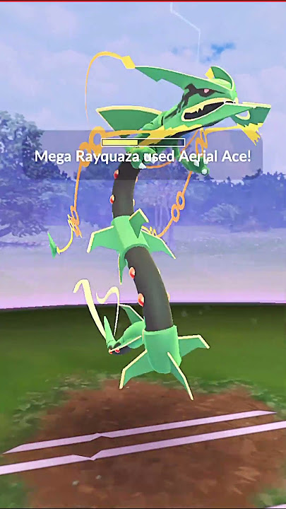 Mega Rayquaza Evolution in Pokémon GO #megarayquaza #shinyrayqyaza