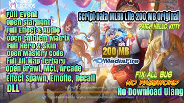 Data MLBB Lite 200MB Patch Melissa Anti Download Resource || No Password || No Clickbait 😘