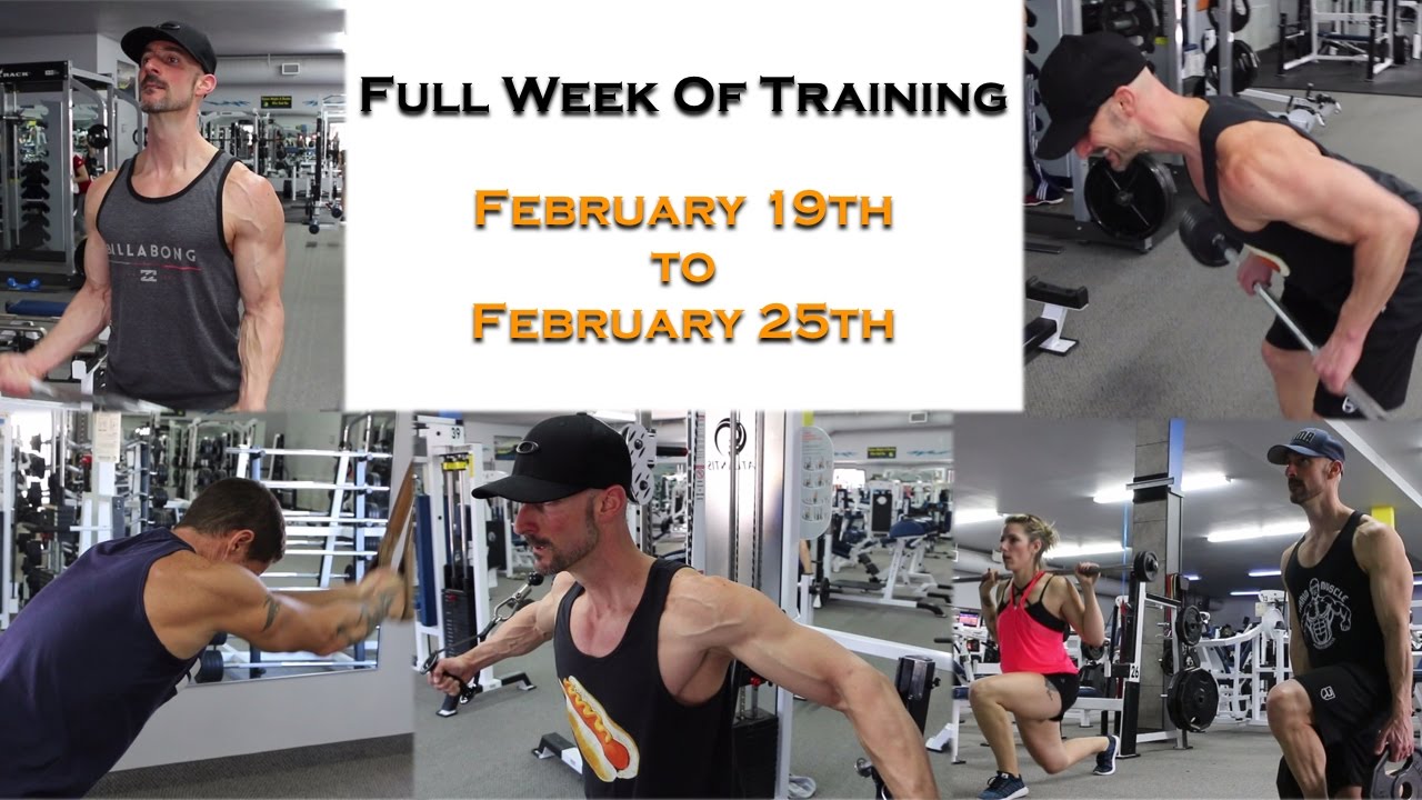 how to get shredded body Full Week Of Training - Feb 19th to 25th