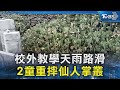 校外教學天雨路滑 2童重摔仙人掌叢｜TVBS新聞 @TVBSNEWS02