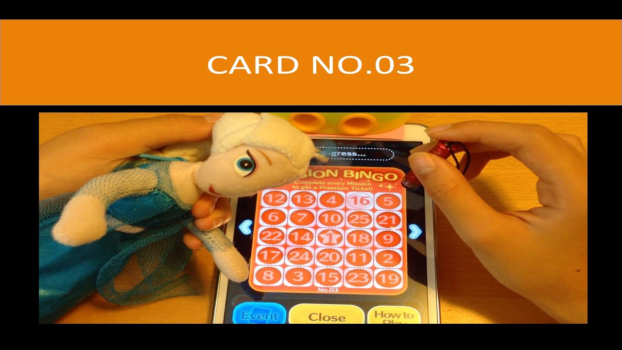 Tsum Tsum Mission Bingo Card 3 Completed (Double Bingo Gameplay