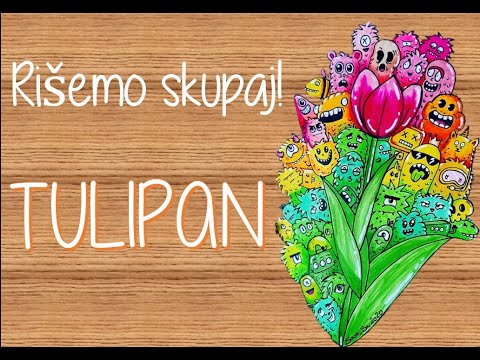 Video: Kako Narisati Tulipan S Svinčnikom