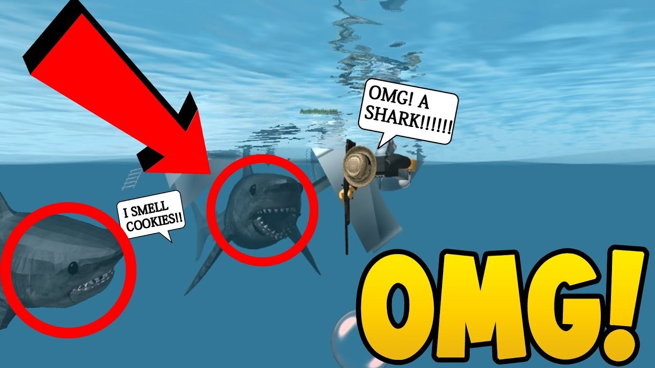 Double Sharks In The Water Roblox Sharkbite Youtube