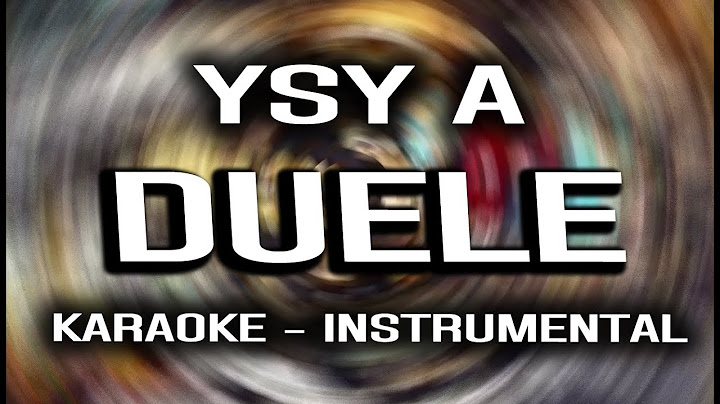 01 - YSY A - DUELE (KARAOKE - INSTRUMENTAL)