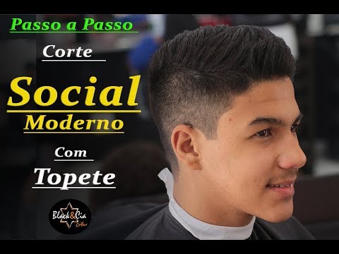 corte de cabelo social cheio