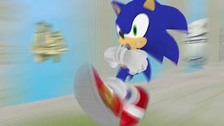 Sonic Running Backward Animation