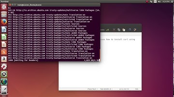 How to install curl in Ubuntu  14.04