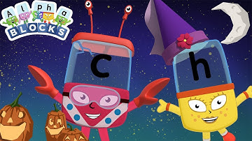 🕷🕸 Halloween Spooky Special 🕸🕷 | Compilation for Kids | Alphablocks