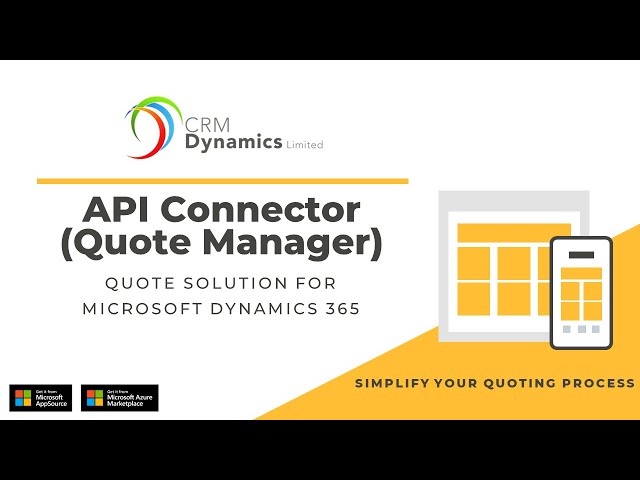 API Connector - Quote Manager CPQ for Dynamics 365 | Connect distributors products for price & stock