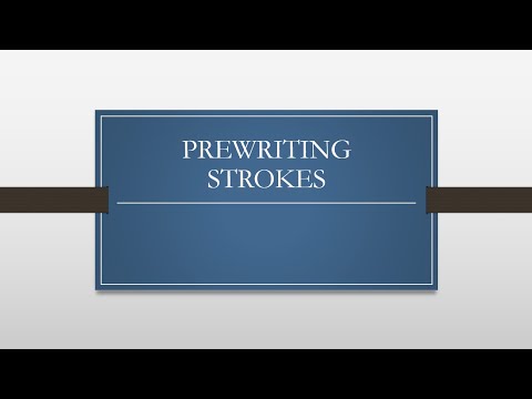 Prewriting Strokes: Lesson 4