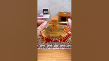 Playing World’s Smallest Jenga 😱 #jenga #toys #minitoys #mini #miniature #tabletopgames #jengagame