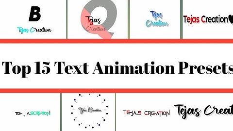Top 15 Alight Motion Text Animation Presets |AlightMotion Preset Download Free  text presets