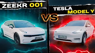 Zeekr 001 &amp; Tesla Model Y