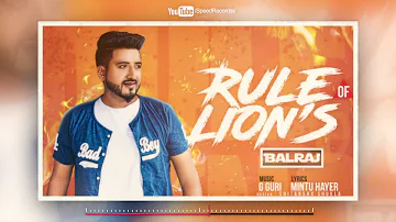 2018 Rule Of Lions Full Audio Song | Balraj | G Guri | Latest Punjabi Song 2018 | Golden Speed Music