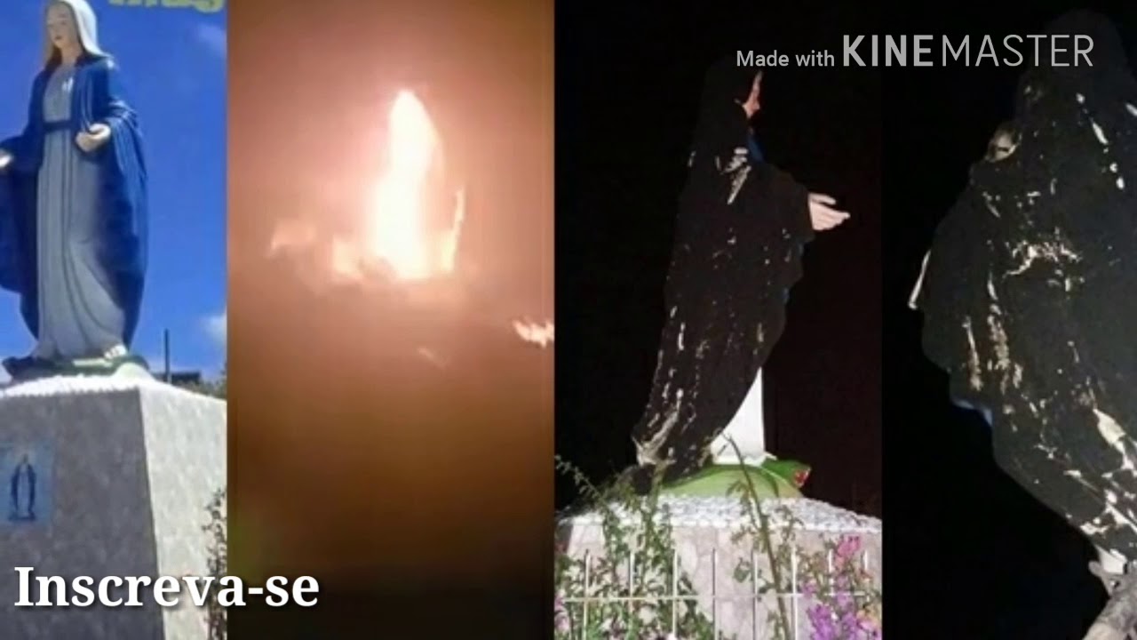 Urgente! Incendiaram A Imagem De Nsra Das Graças,Absurdo! - YouTube