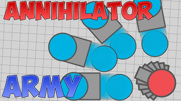 Diep.io #20 // UPDATE // ANNIHILATOR TANK // ANNIHILATOR ARMY VS ENNEMIES