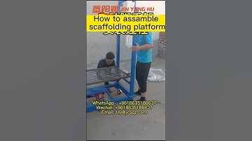 How to assemble electric scaffolding lift platform#scaffolding #construction #decoration #platform