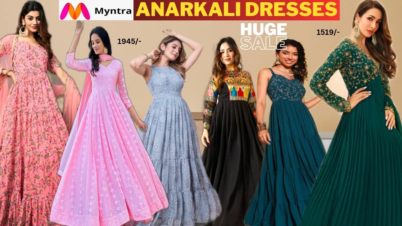 Myntra Kurta Haul | FLIPKART ANARKALI | Wedding special | wedding outfits  long gowns | Theyana Patel - YouTube