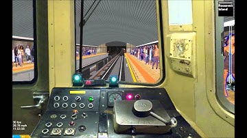 OpenBVE HD: Operating NYC Subway R46 F Train w/ Timers (Coney Island - Jamaica-179th St) Timelapse